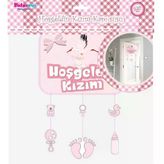 Hoşgeldin Kızım Kapı Süsü Karton