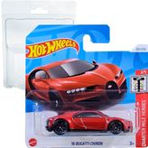 Hot Wheels '16 Bugatti Chiron Quarter Miles Heroes 2/5 (201/250) HTB88 Kırmızı 2024 + Koruyucu Kısa Kart Frikimonkey