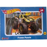 Hot Wheels Frame Puzzle, 3+ Yaş, 35 Parça