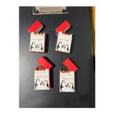 House Penguen Model Tasarım Kalpli Kibrit 4’lü set