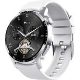Howear Spor Klasik Arama Yapan Erkek Akıllı Saat Android&ios Huawei Iphone Samsung Xiaomi Uyumlu Kol Saati - Gümüş - 46 mm