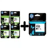 HP 920XL Set ve 920 Siyah Orijinal Kartuş