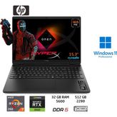 Hp Hyperx Omen 15 Amd Ryzen 7 260(YENI Nesil Işlemci) 32GB 512GB SSD RTX5060 W11 Pro 15.3" Wuxga 165Hz Taşınabilir Bilgisayar D62C8EA Duddi - 512 GB - 32 GB