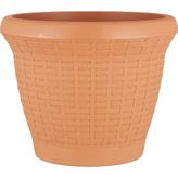 HS01 Hasır Saksı Tabaklı 20,9cm, 3.3 Litre Kiremit - Genel