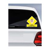 Hsn Araba Camı Etiketi Bebek Temalı Arabada Prenses Var Yazılı Sticker 20 cm