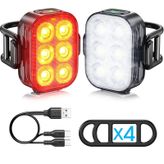Ht-29 Şarjlı Bisiklet Işığı Ön Arka Flaşlı Usb 4 Mod Stop Lambası