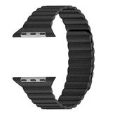 HTstore KRD-09 Siyah Deri Apple Watch 38 mm Kordon