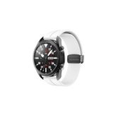 Huawei Watch GT5 46 mm GT5 Pro ile Uyumlu Kayış Magnet Tokalı 22 mm Silikon Spor Kordon Beyaz