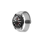 Huawei Watch GT5 46 mm GT5 Pro ile Uyumlu Kayış Magnet Tokalı 22 mm Silikon Spor Kordon Gri