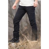 Huğlu İçi Şardonlu Kışlık Outdoor Pantolon - 010 - Siyah - 2XL