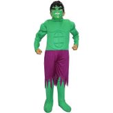 Hulk Kostümü Kaslı Lüks