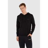 Hummel Lenz Knit Erkek Gri Kapüşonlu Sweatshirt