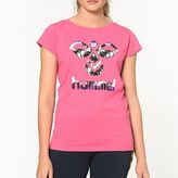 Hummel Triana Kadın Pembe Baskılı Bisiklet Yaka Tişört