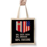 Humuts 50% Congolese 50% American 100% Awesome Immigrant Bez Kadın Günlük Çanta