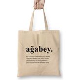 Humuts Ağabey Abiye Hediye Bez Çanta