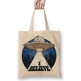 Humuts Alien Believe Uzaylı Bez Çanta