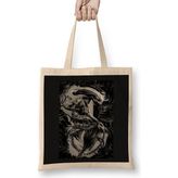 Humuts Alien Xenomorph Black and White Bez Çanta