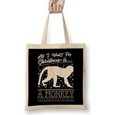 Humuts All I Want for Christmas is a Monkey Knit Pattern Bez Çanta