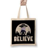 Humuts Awesome Believe In Aliens Bigfoot & Ufos Bez Kadın Günlük Çanta