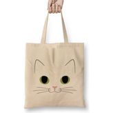 Humuts Cute Ginger Cat White Cat Kedi Bez Çanta