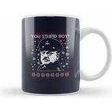 Humuts Dads Army Stupid Boy Christmas Knit Pattern Kupa Bardak