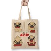 Humuts Mae De Pug Köpek Bez Kadın Günlük Çanta