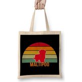 Humuts Maltipoo Vintage Silhouette Bez Çanta