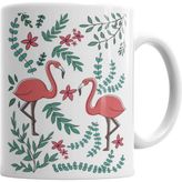 Humuts Porselen Beyaz Flamingo Kupa Bardak