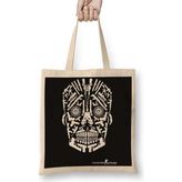 Humuts Skull Gun White Bez Kadın Günlük Çanta