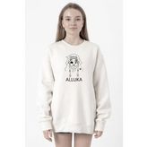 Hunter x Hunter Anime Alluka Beyaz Kadın 2ip Sweatshirt