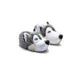 Husky Erkek Hayvanlı Panduf Gri 40/45