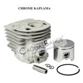 Husqvarna 55 / 51testere Chrome Silindir Piston Seti 46 Mm