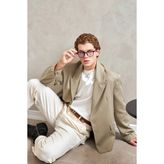 HYMAN Erkek Oversize Blazer Ceket - Haki