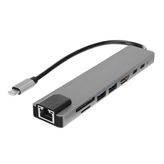 Hytech HY-USBC83 4K 30 Hz Gri Metal Type-C Adaptör