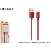 Hytech HY-X448 Type-C Kırmızı Şarj Kablosu