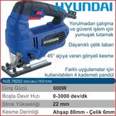 Hyundai HSJ 78202 Dekupaj Testere