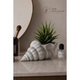 İBERİALHOME Dekoratif Deniz Kabuğu Vazo | Modern Deniz Temalı Saksı | Konsol ve Banyo Dekoru