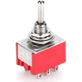 IC-148B 9 Pin On-Off Ø6mm Toggle Switch MTS-303 - Renkli
