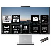 Ideacentre 27Irh9 Intel Core İ7 13620H 16Gb 512Gb Ssd 27" Fhd W11p All İn One Bilgisayar & Per4 Usb Bellek F0hm004jtrp387
