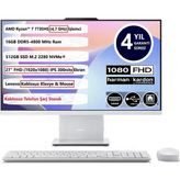 Ideacentre Aıo 27Arr9 R7-7735Hs 16Gb 512Gb Ssd 27 Fhd Ips Freedos 27" Aıo Bilgisayar F0hq008gtr 4 Yıl Garantı