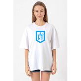 Idil Ural Tamga Beyaz Kadın Oversize Tshirt