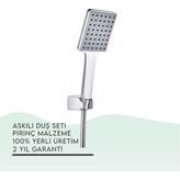 Igk Yapı - Tema Carismo Askılı Duş Seti (52045) - Krom
