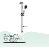 Igk Yapı - Tema Econ Sürgülü Duş Seti (51040) - Krom