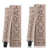 Igora Royal Absolutes 7-50 Kumral Doğal Altın x2 Saç Boyası