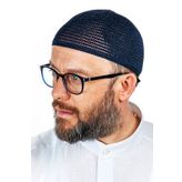 İhvan Lüks Çelik Örme Namaz Takkesi Lacivert 1 Adet