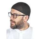 İhvan Online Lüks Çelik Örme Namaz Takkesi Siyah 1 Adet