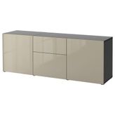 IKEA 29325169 Besta Venge Parlak Cila Bej
