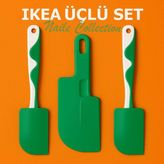 Ikea 3 Lü Set Spatula Yeşil Şık ve Pratik