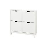 IKEA Ayakkabı Dolabı, Stall Beyaz Renk Meridyendukkan 96X17X90 Cm, 4 Bölmeli Ayakkabılık