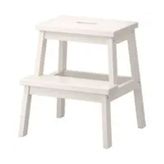IKEA Bekvam Beyaz 43x50 cm Basamaklı Tabure